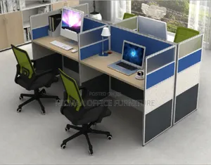 Sturdy and Stylish Quadcore 4-Way Modular Workstation