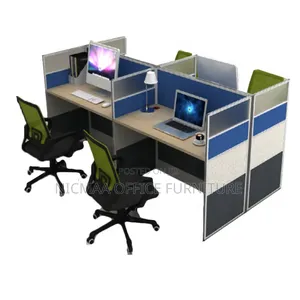 Sturdy and Stylish Quadcore 4-Way Modular Workstation