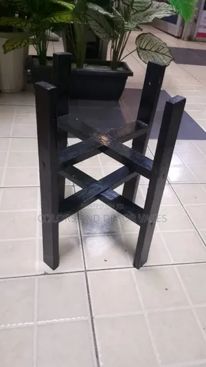 Black Home Decor Wooden Stand