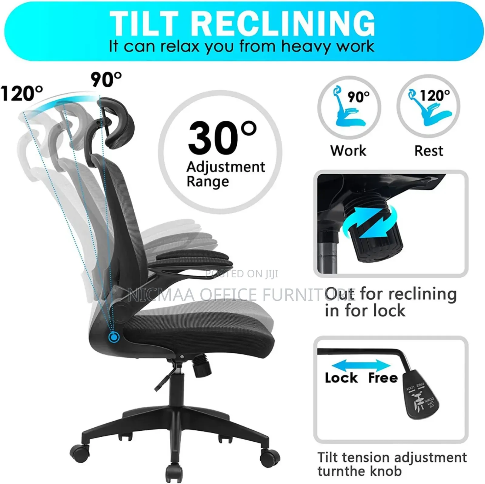 Naspaluro Ergonomic Office Chair