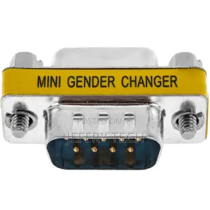 Serial Adapter With Db9 Connector Male One Side and Female