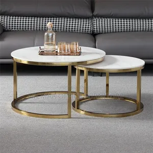 Marble Effect: Black Nesting Coffee Table