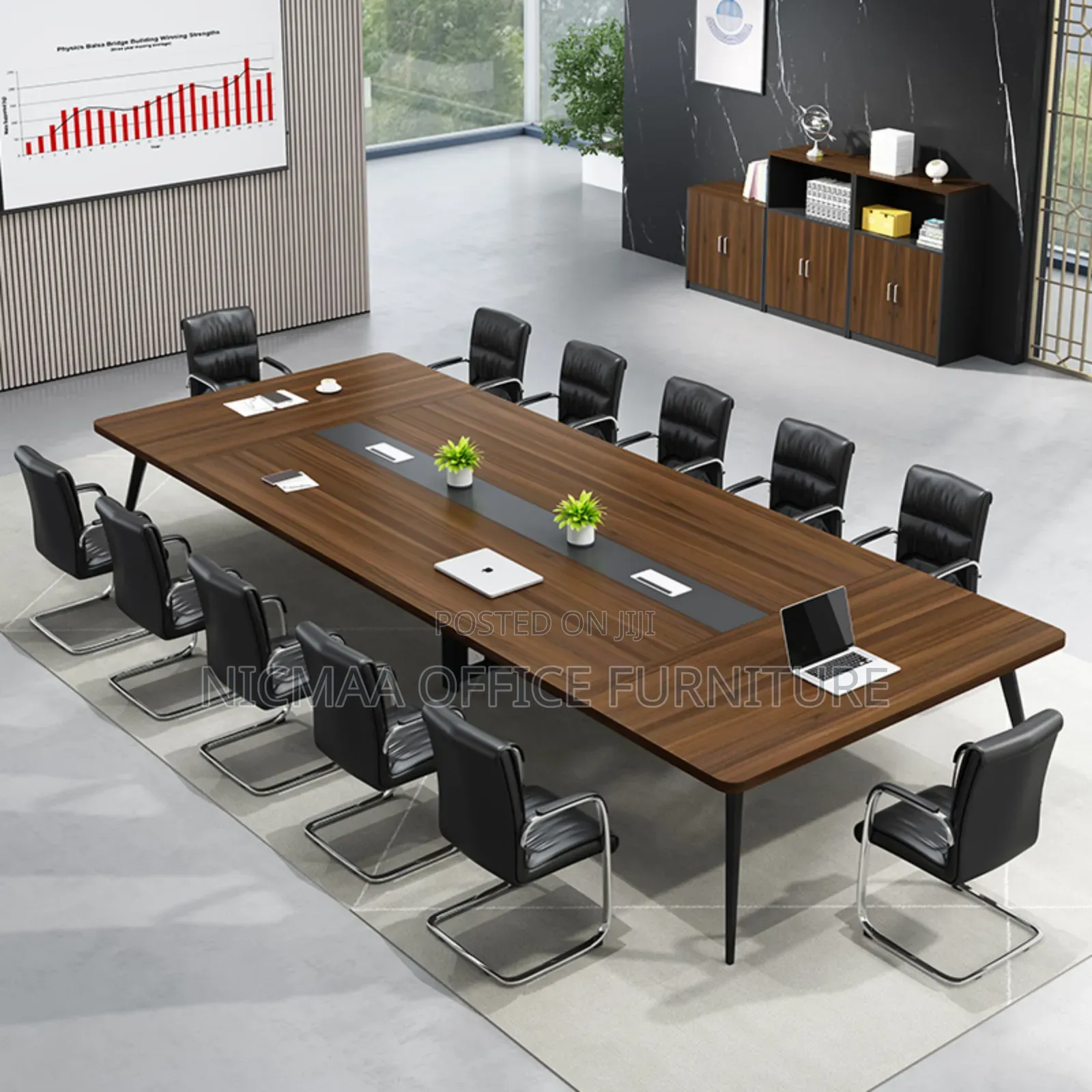 Boardroom Table: 2.4m Rectangular Conference Tabl