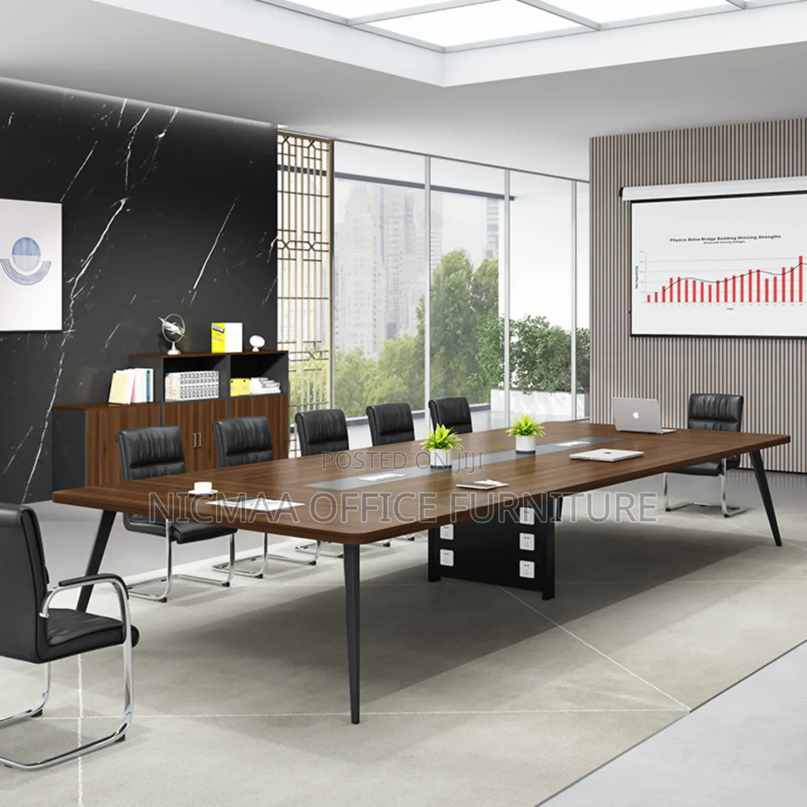 Boardroom Table: 2.4m Rectangular Conference Tabl