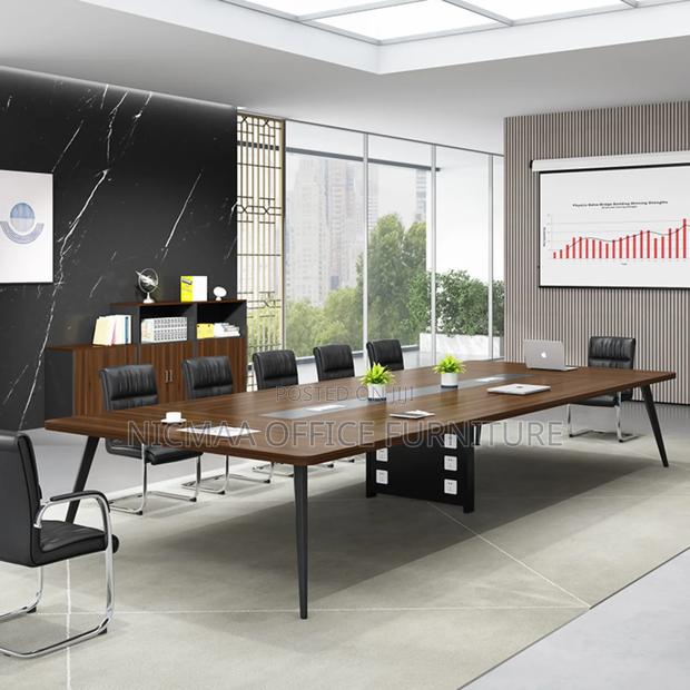 Boardroom Table: 2.4m Rectangular Conference Tabl - thumbnail 3