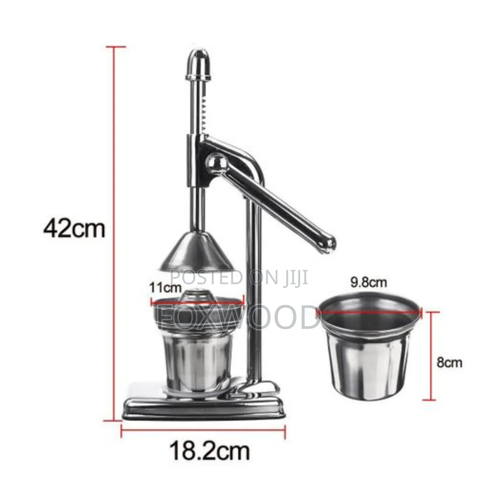 Stainless Steel Manual Hand Press.