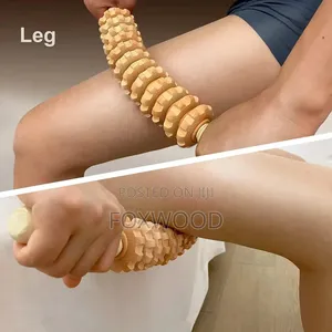 Curved Wood Massage Roller Stick