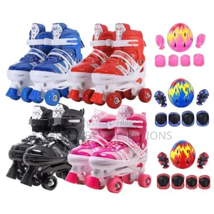 Double Row Adjustable Roller Skates for Kids Teens