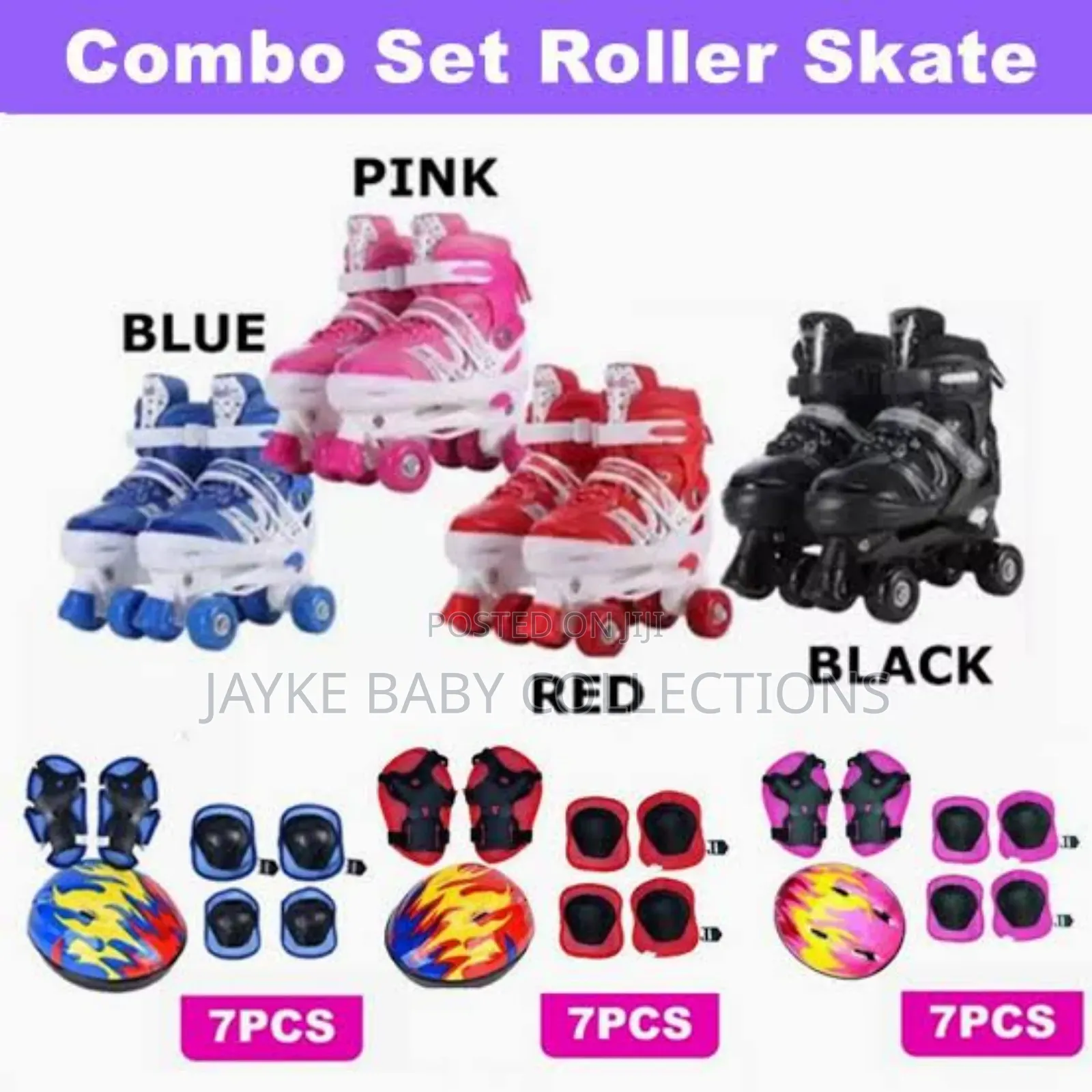 Double Row Adjustable Roller Skates for Kids Teens