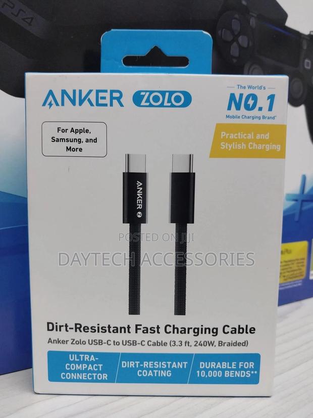 Anker Zolo Usb-C to Usb-C Cable Fast-Charging Cable 3.3ft - thumbnail 2