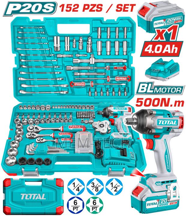 Total 152 PCS Cordless Impact Wrench Tools Set Thkthp31522