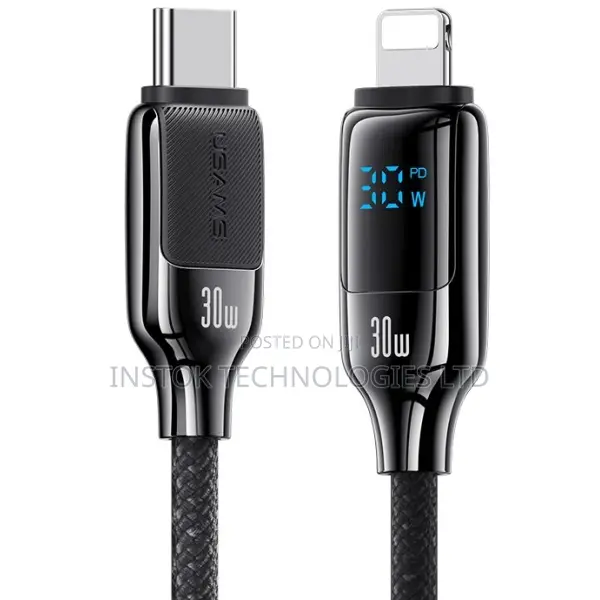 Usams Usb-C to Lightning Braided Cable 30w - 1m