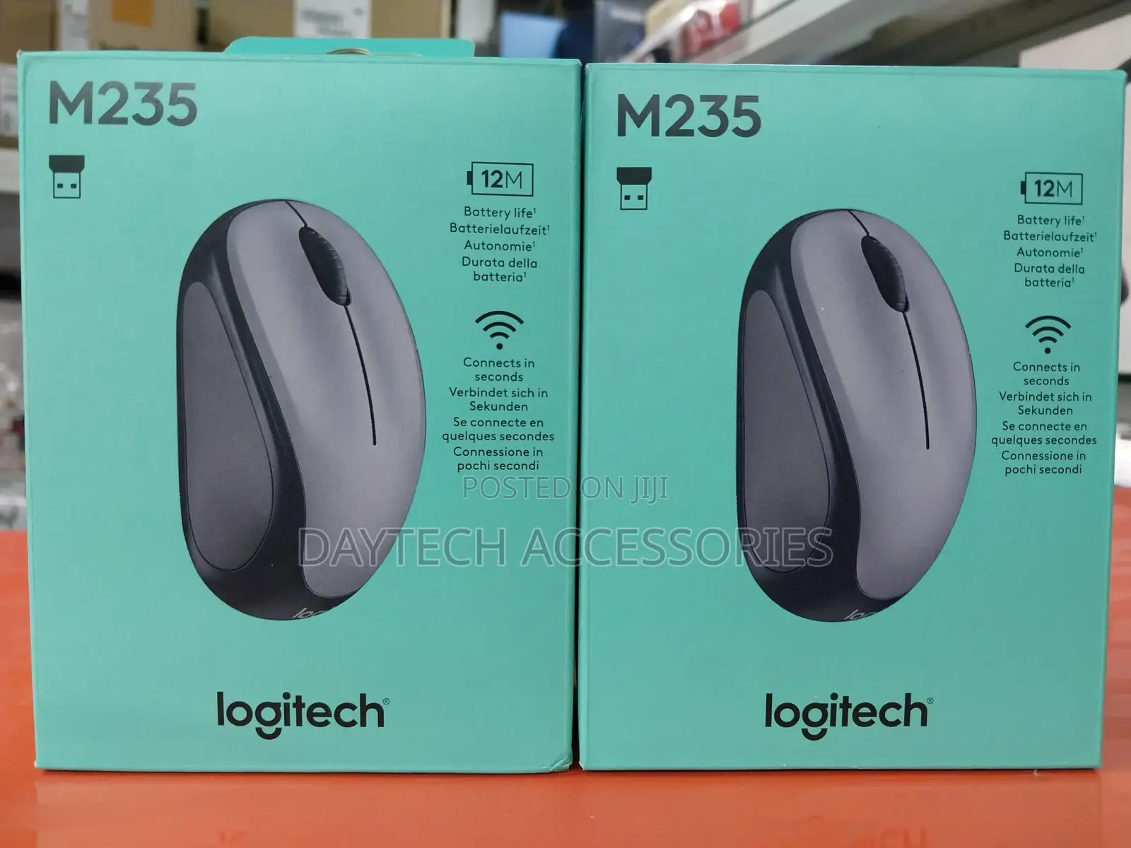 Logitech M235 Wireless Mouse, 1000 Dpi Optical Tracking