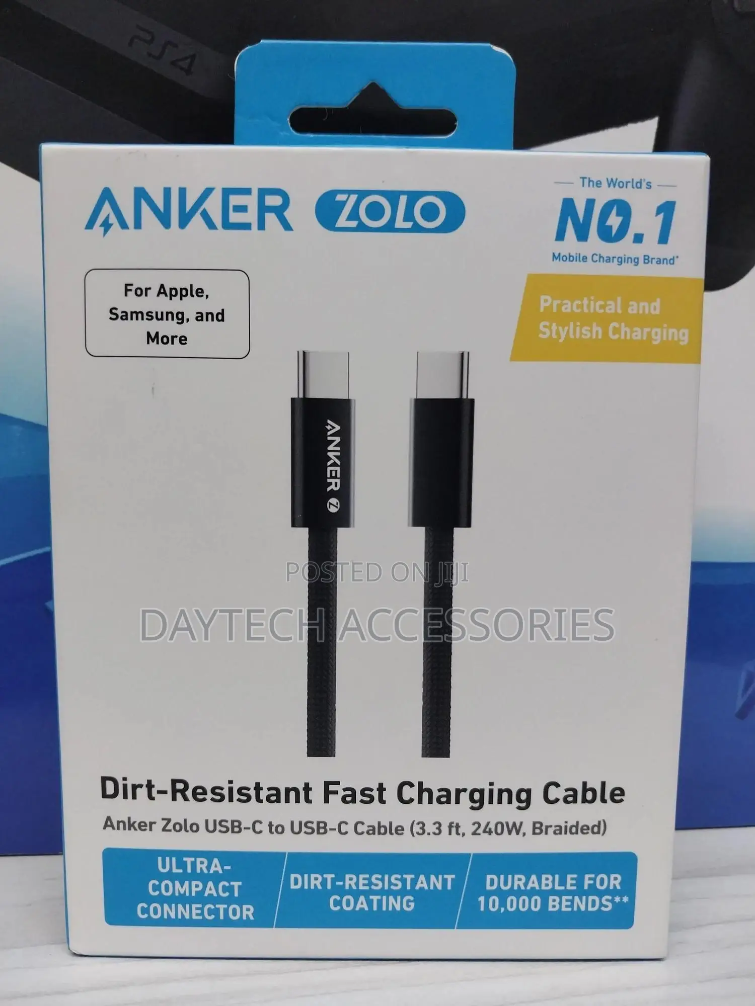 Anker Zolo Usb-C to Usb-C Cable Fast-Charging Cable 3.3ft