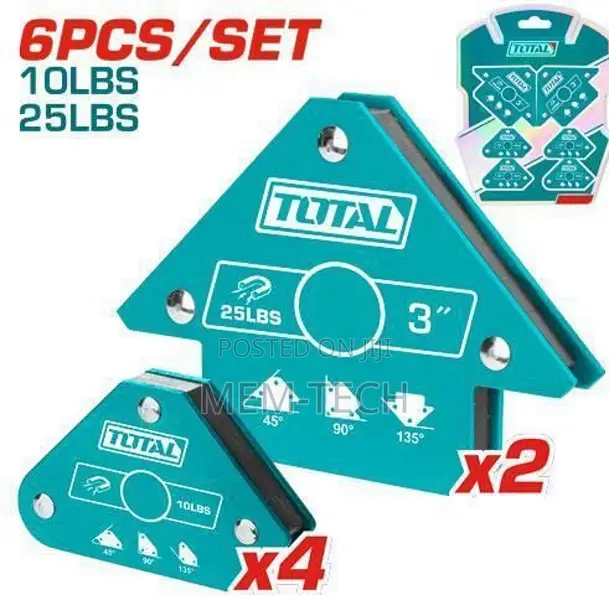 Total Tamwh6002 6 PCS Magneticnwelding Holder Set
