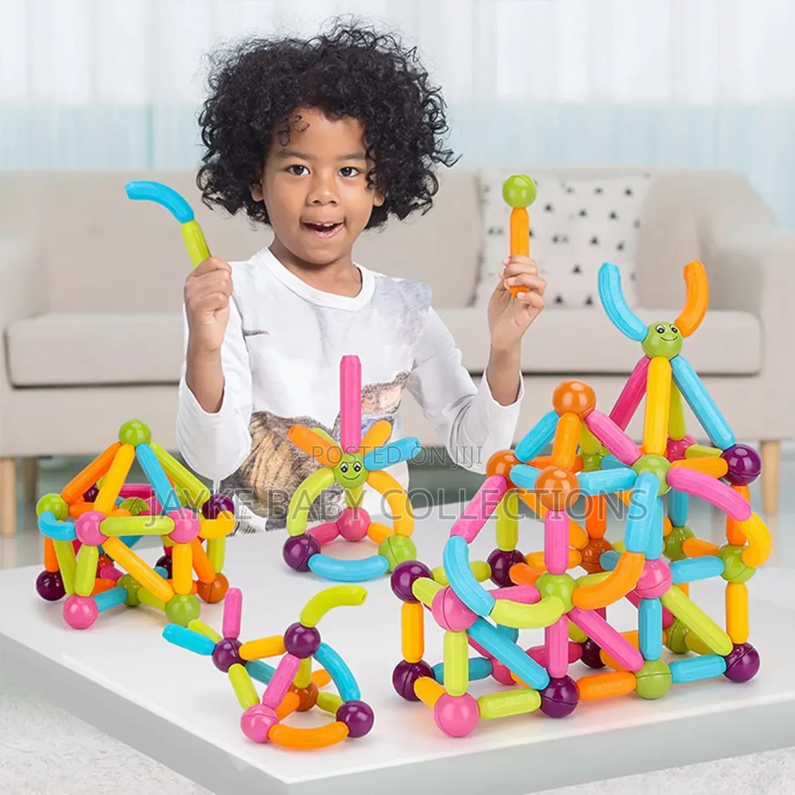 Magnetic Building Sticks Balls Set – 116 96 PCS