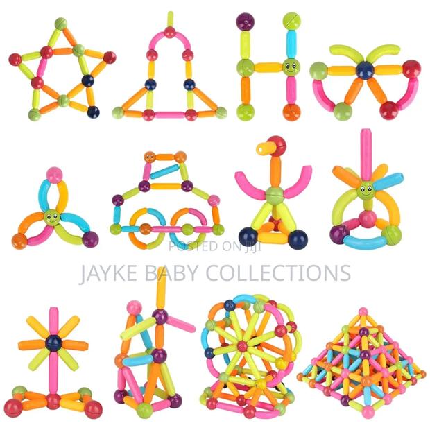 Magnetic Building Sticks Balls Set – 116 96 PCS - thumbnail 3