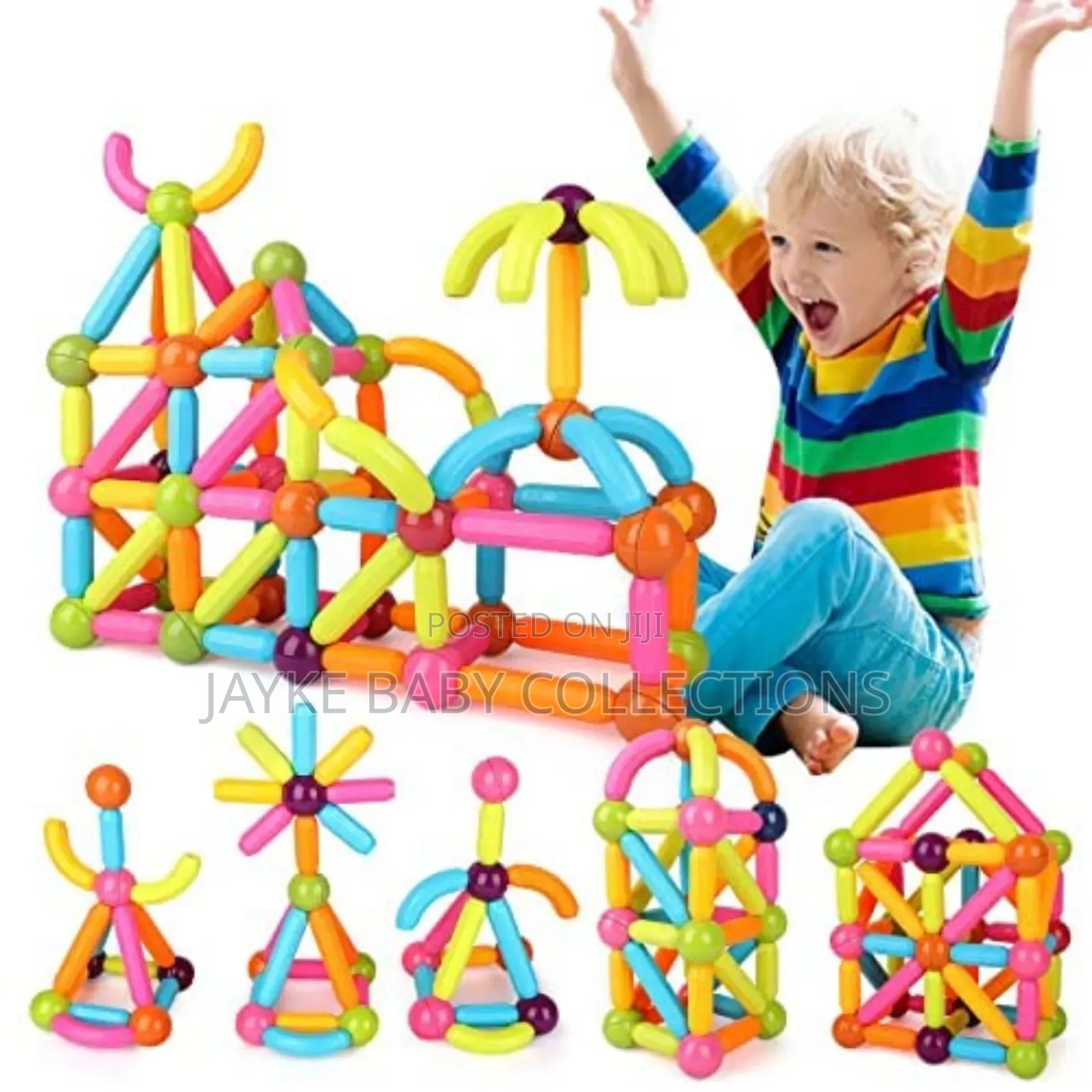 Magnetic Building Sticks Balls Set – 116 96 PCS