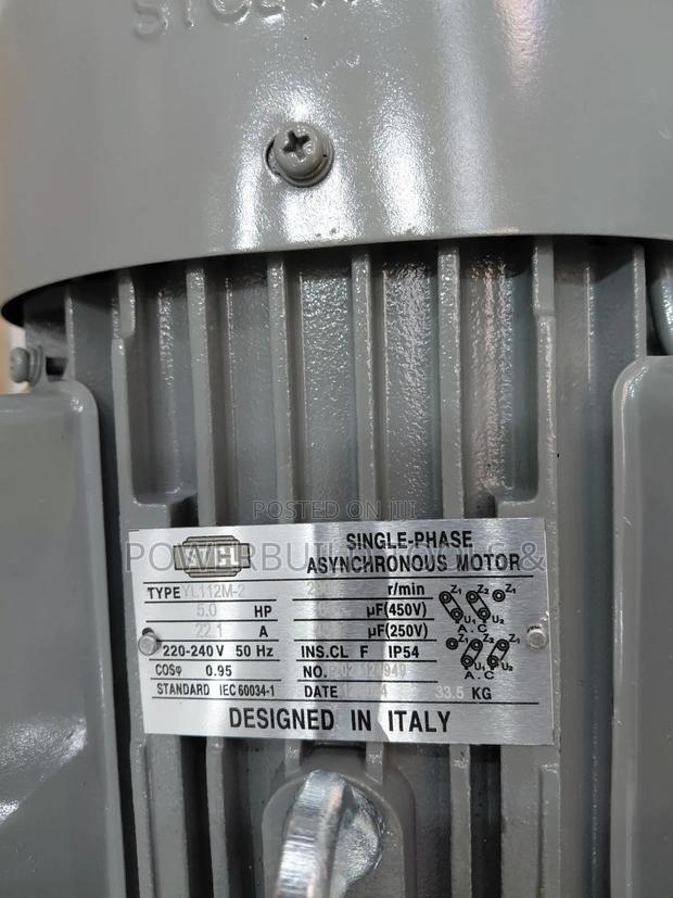 5hp Single Phase Asynchronous Motor With Pulley - thumbnail 3