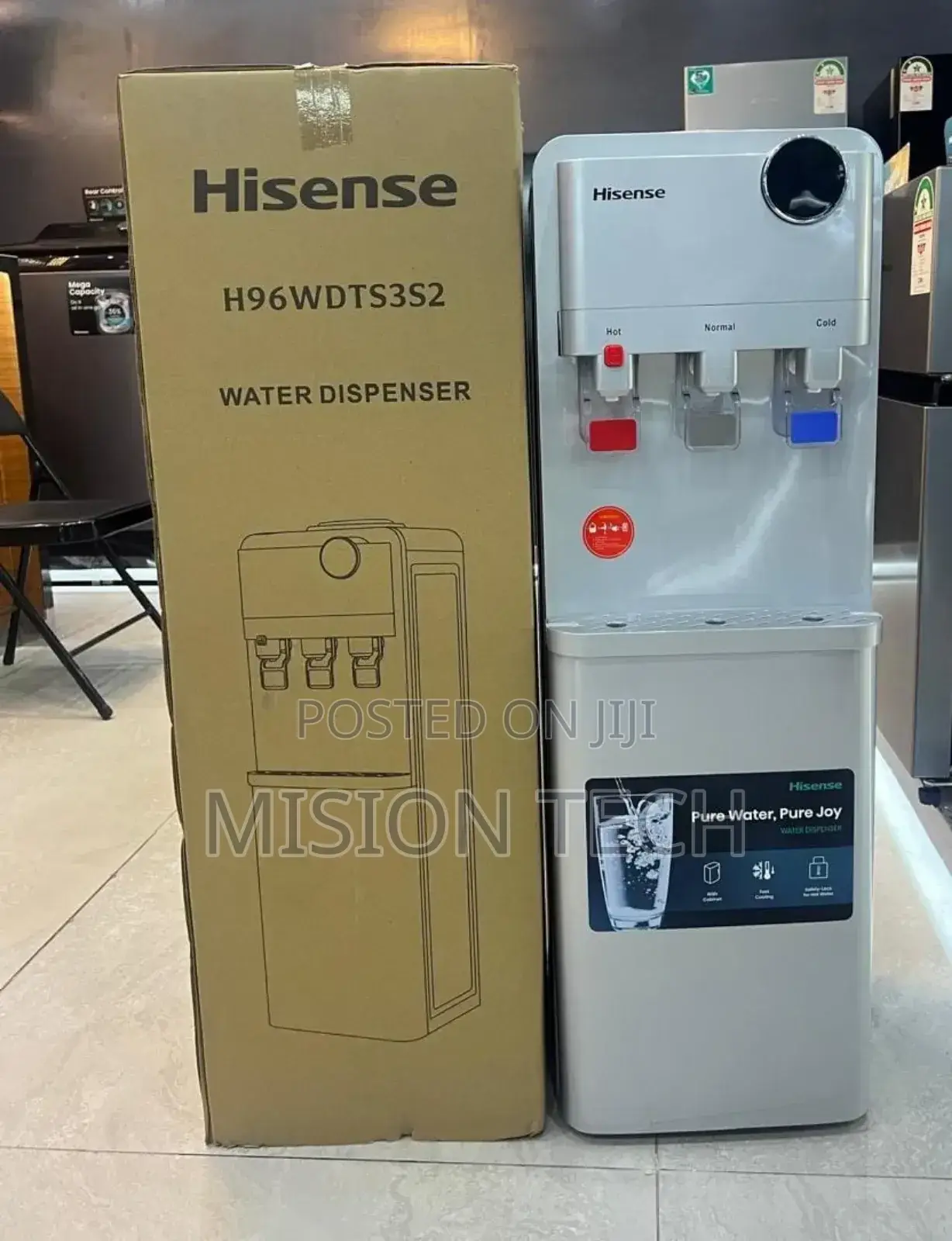 Hisense H96wdts3s2 Water Dispenser Silver Hot, Normal Cold