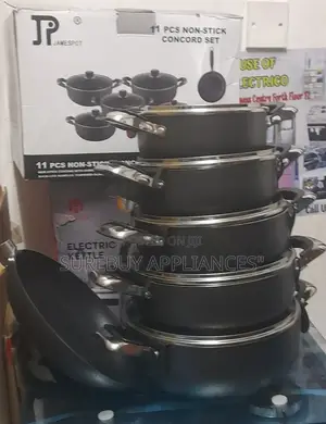 Jp Jamespot 10pcs Heavy Non-Stick Granite Cooking Pot