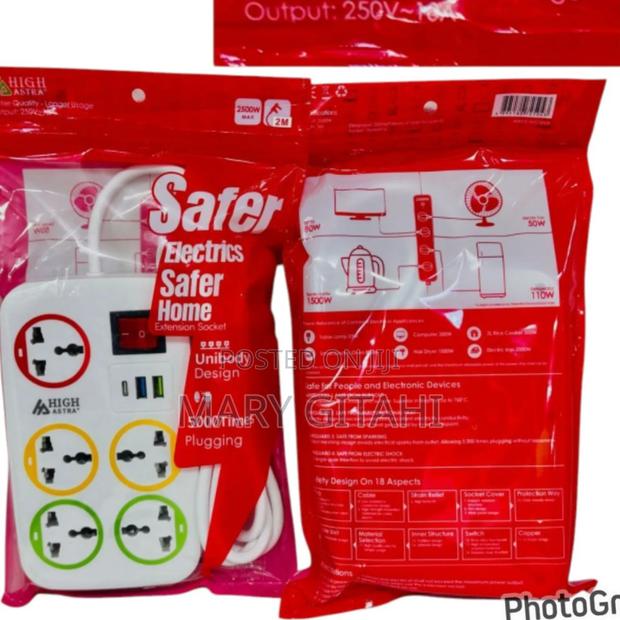 High Astra 5way +2usb+1typec and Switch 2500w Extension* - main view