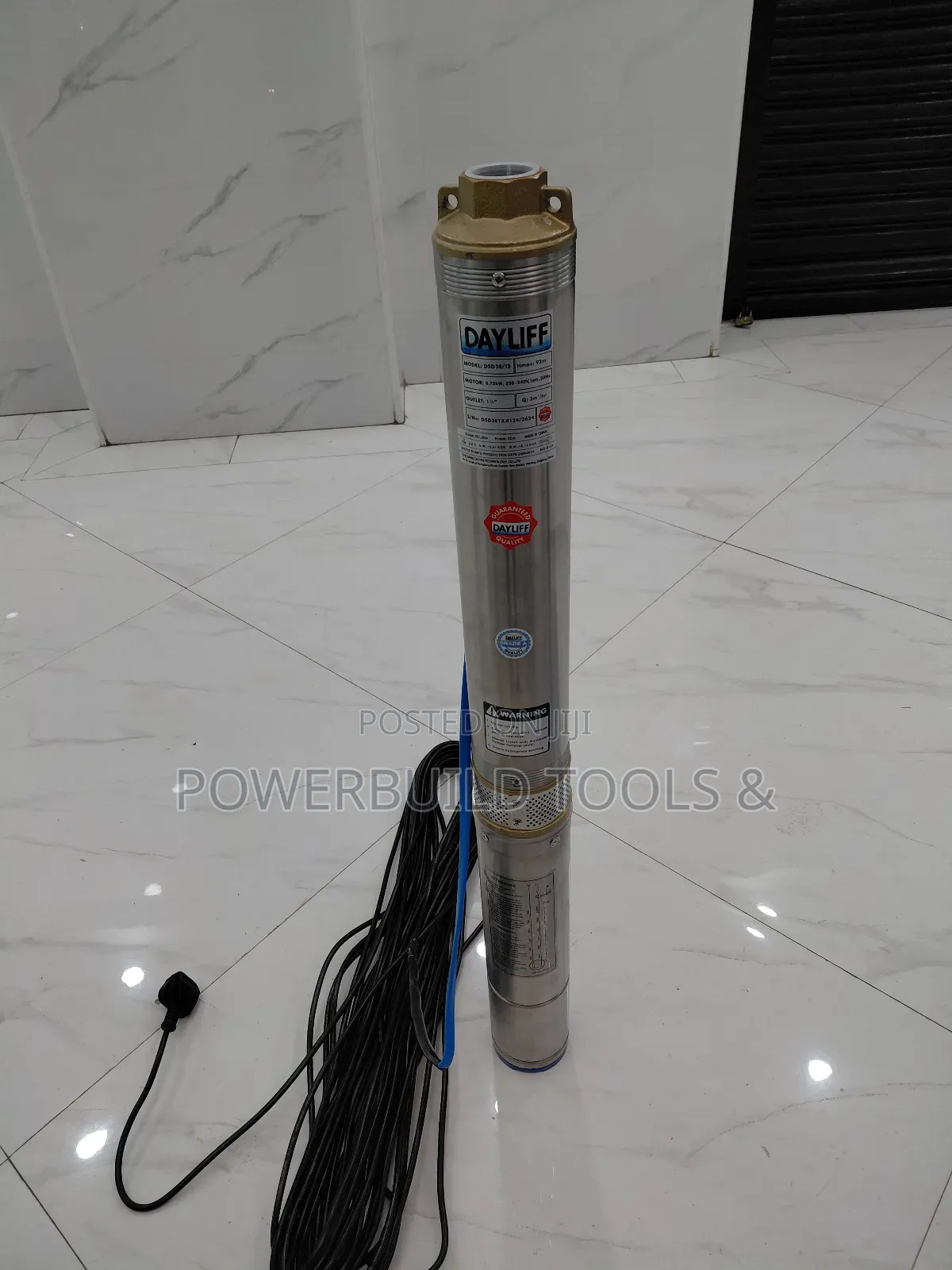 Dayliff Dsd3e/13 1hp Submersible Head Max 92metres