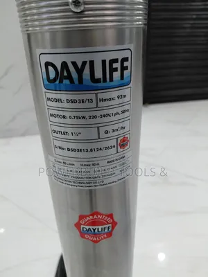 Dayliff Dsd3e/13 1hp Submersible Head Max 92metres