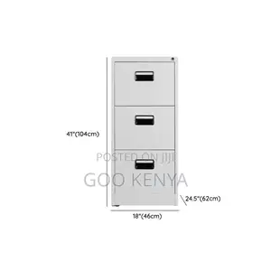 Office Cabinet ; 3-Drawer Steel File Cabinet