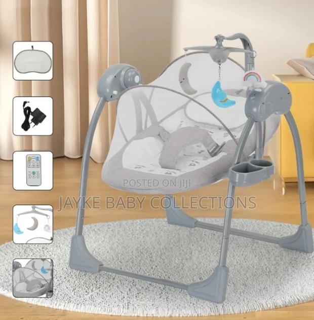 Electric Baby Cradle Swing With Remote Control - main view