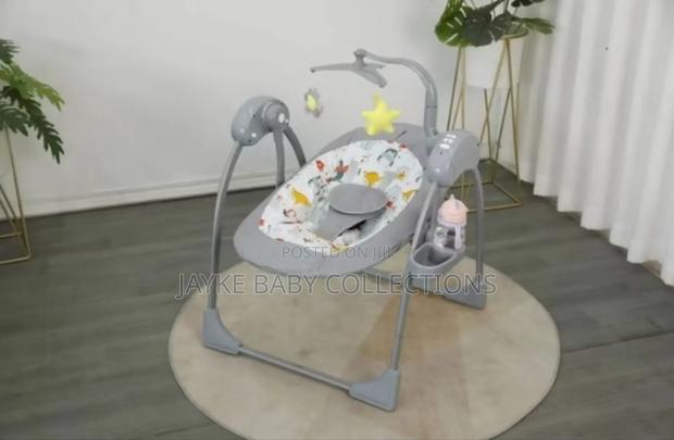 Electric Baby Cradle Swing With Remote Control - thumbnail 2