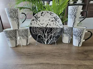 Tree Plates + Tree Cups - 12 Pieces