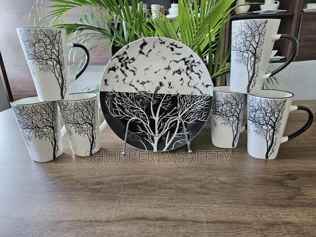 Tree Plates + Tree Cups - 12 Pieces - main view