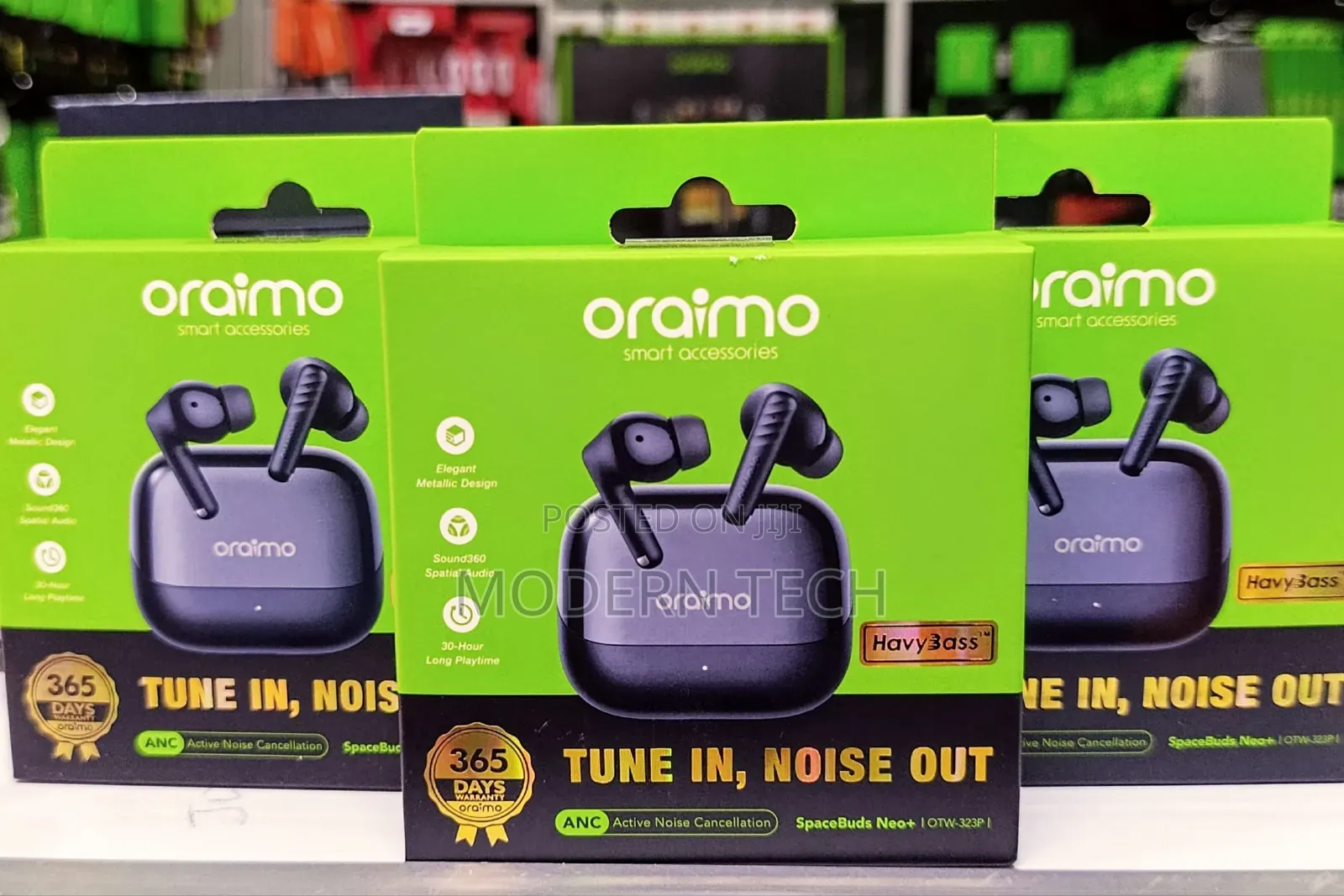 Oraimo Spacebuds Neo+ Anc Spatial Audio Bluetooth Earphones