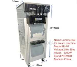 Commercial Ice Cream Machine 240v 50hz