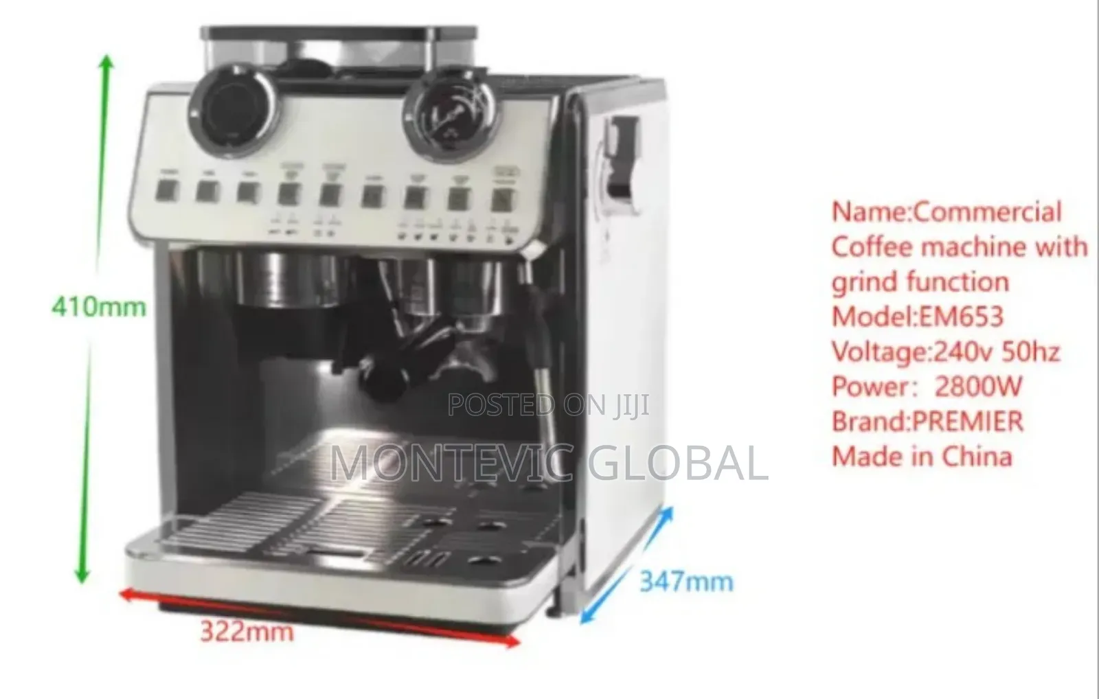 Commercial Coffee Machine With Grinder