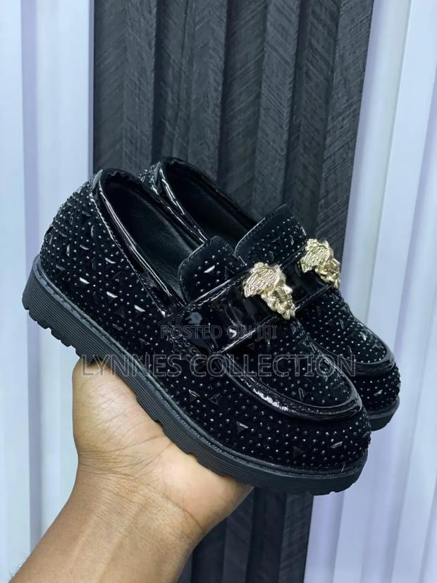 Kids Versace Loafers Spiky,Loafer Sizes 26-30