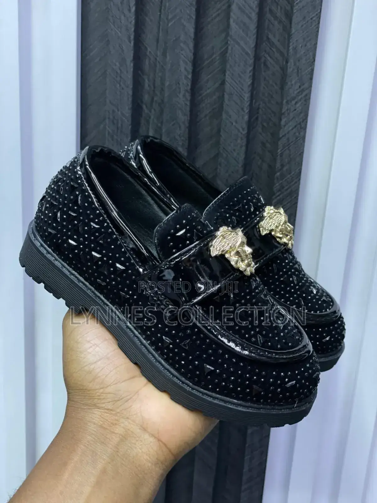 Kids Versace Loafers Spiky,Loafer Sizes 26-30