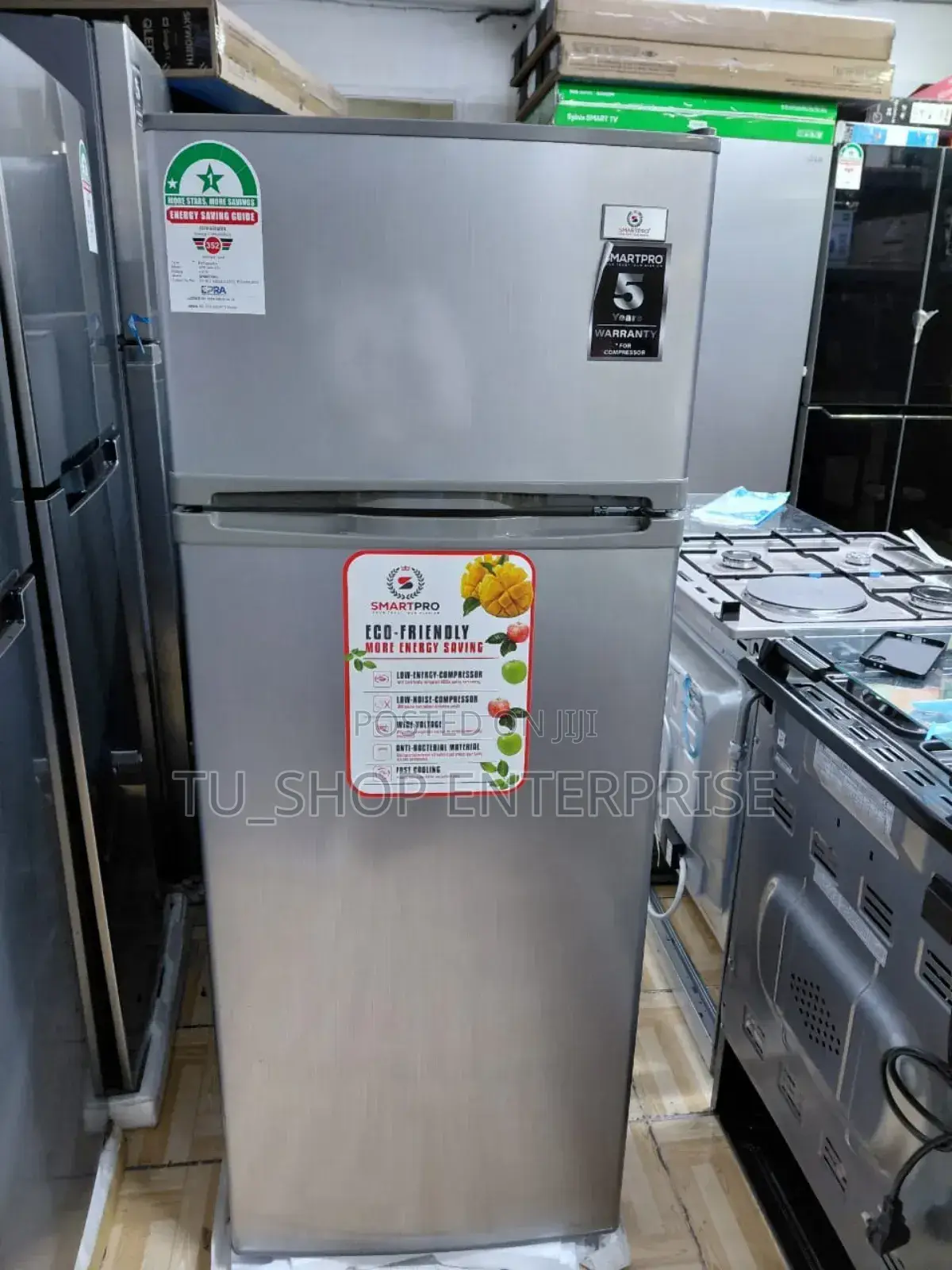 Smartpro Doubledoor Fridge (Sfr-250-Dt-I)