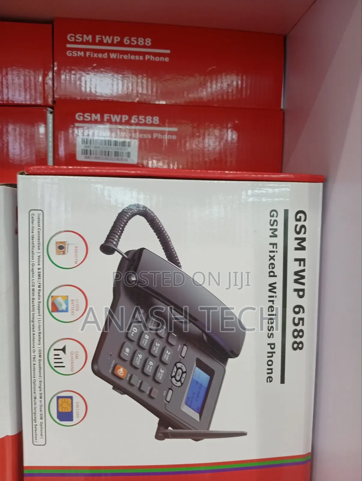 Awesome GSM Fixed Landline Desktop Phone 6588
