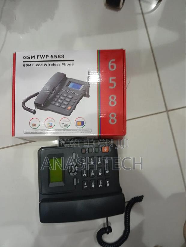 Simcard GSM Fixed Landline Wireless Desktop Phone Ets 6588 - main view