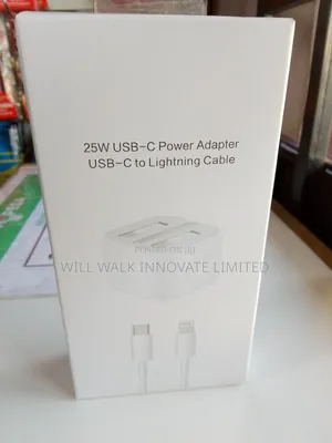 25w Usb-C Power Adapter. Usb-C to Lightning Cable.