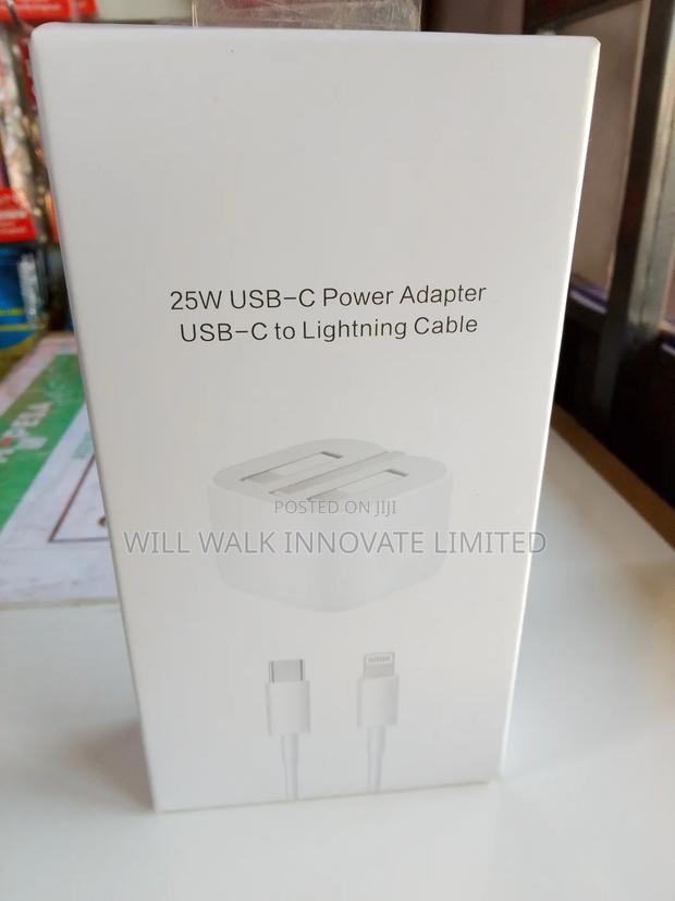 25w Usb-C Power Adapter. Usb-C to Lightning Cable.