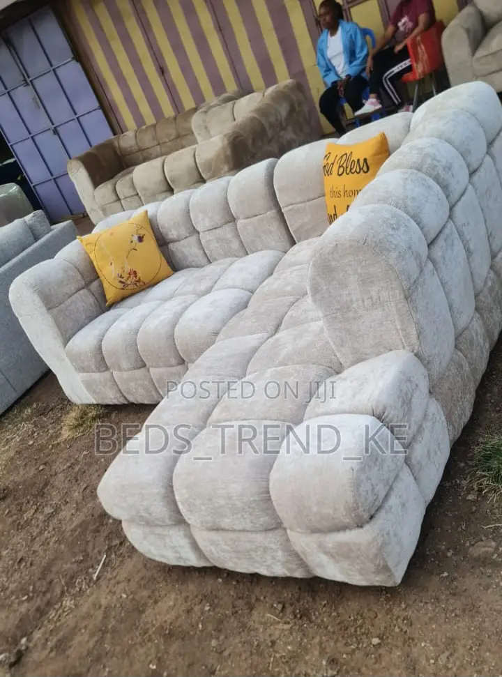 Pure Fabric 6 Seater Bubble L Seat