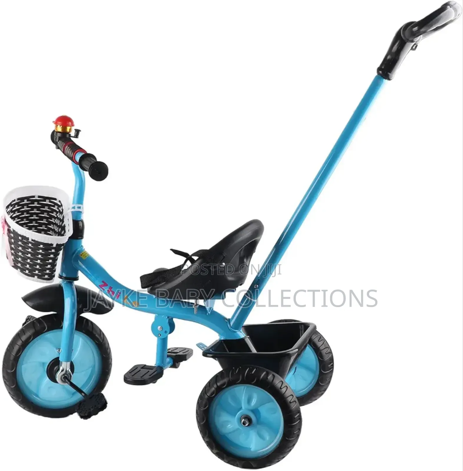 Children Tricycle With Push Handle – Foldable Adjustable