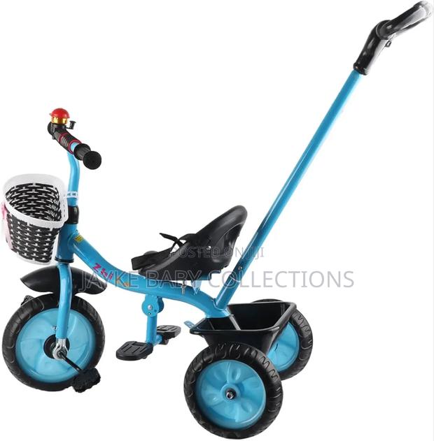 Children Tricycle With Push Handle – Foldable Adjustable