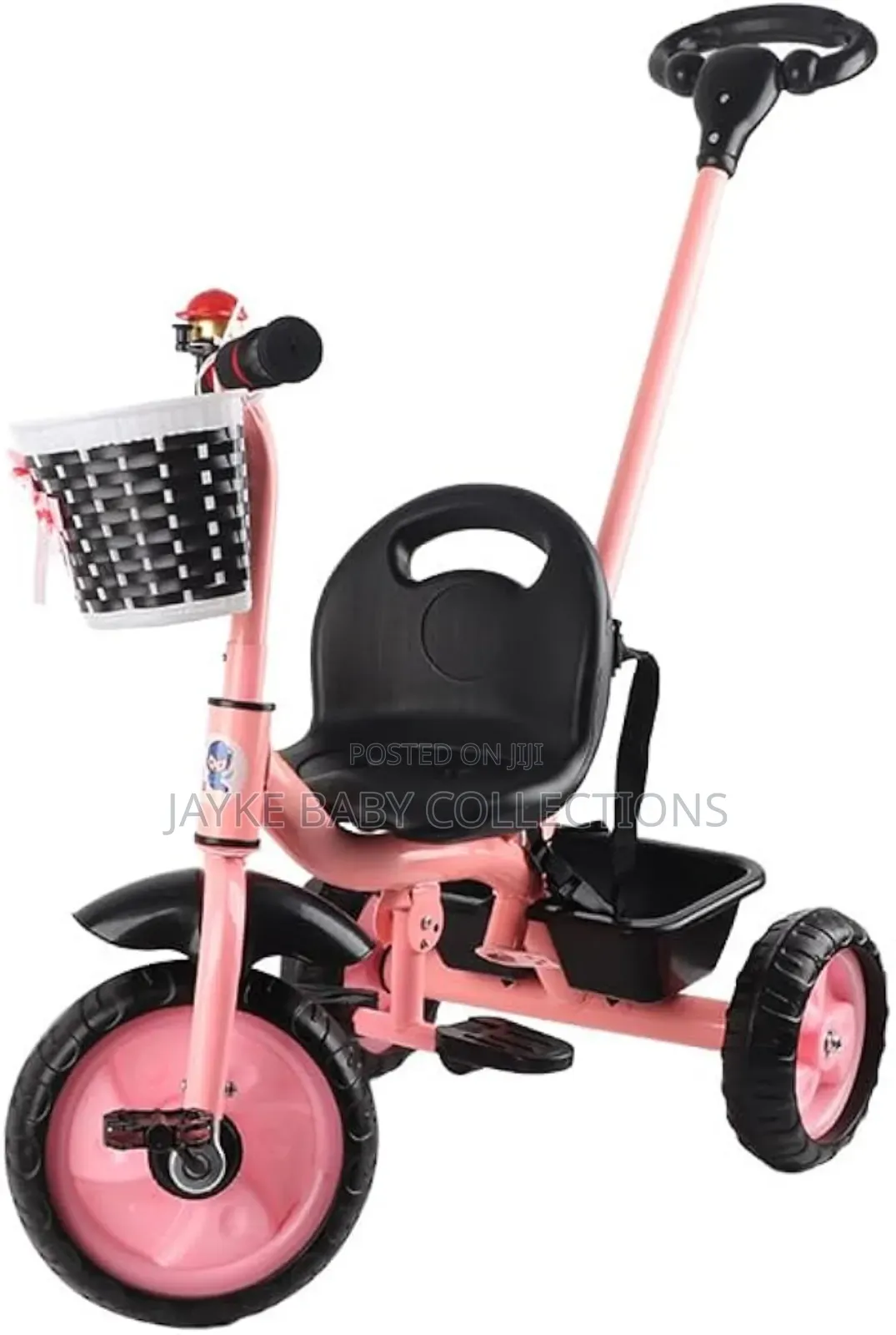 Children Tricycle With Push Handle – Foldable Adjustable