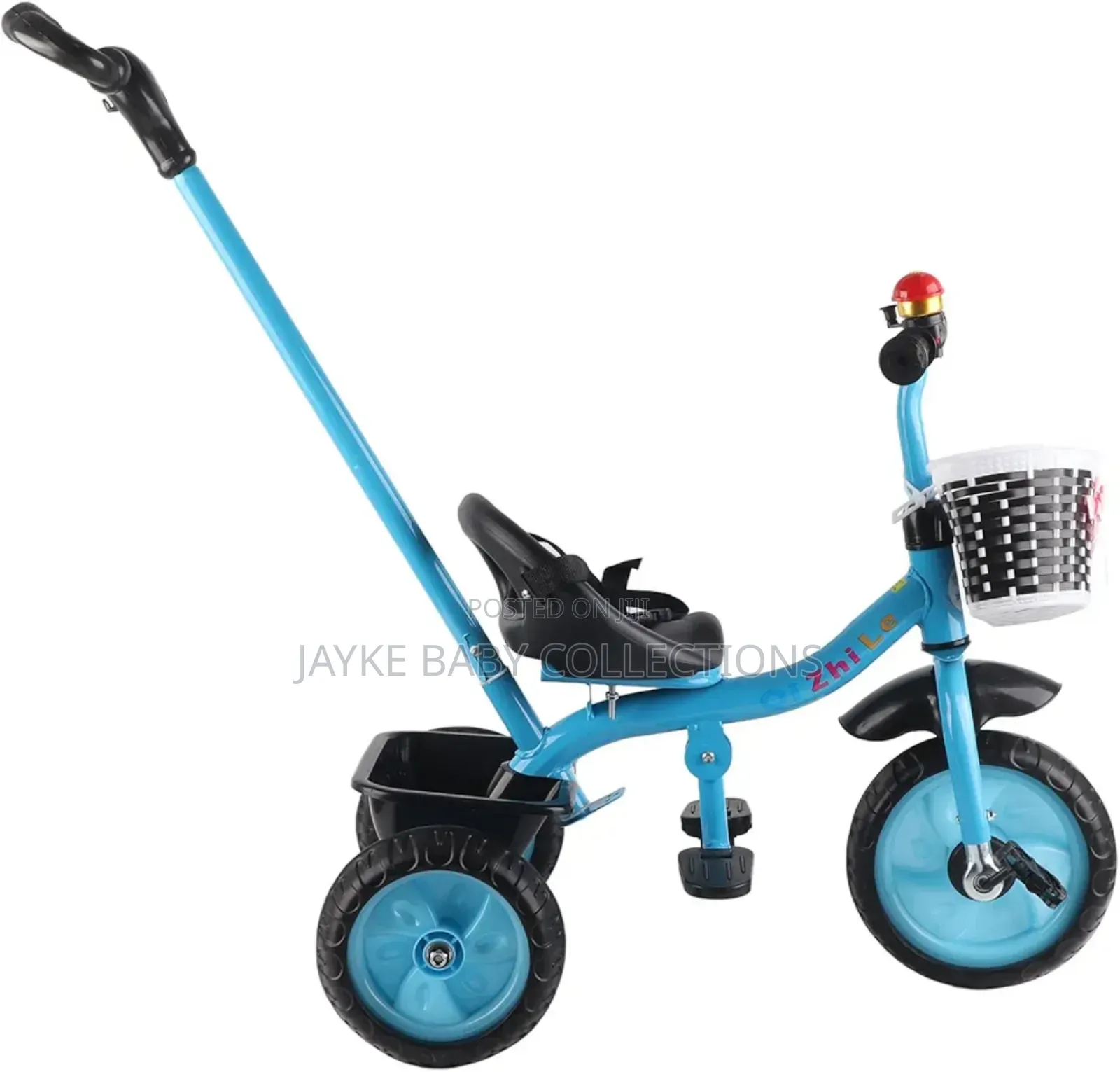 Children Tricycle With Push Handle – Foldable Adjustable