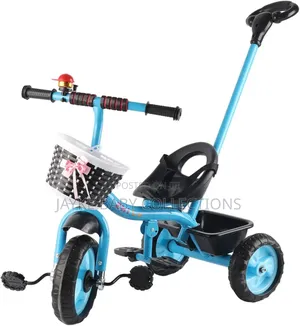 Children Tricycle With Push Handle – Foldable Adjustable