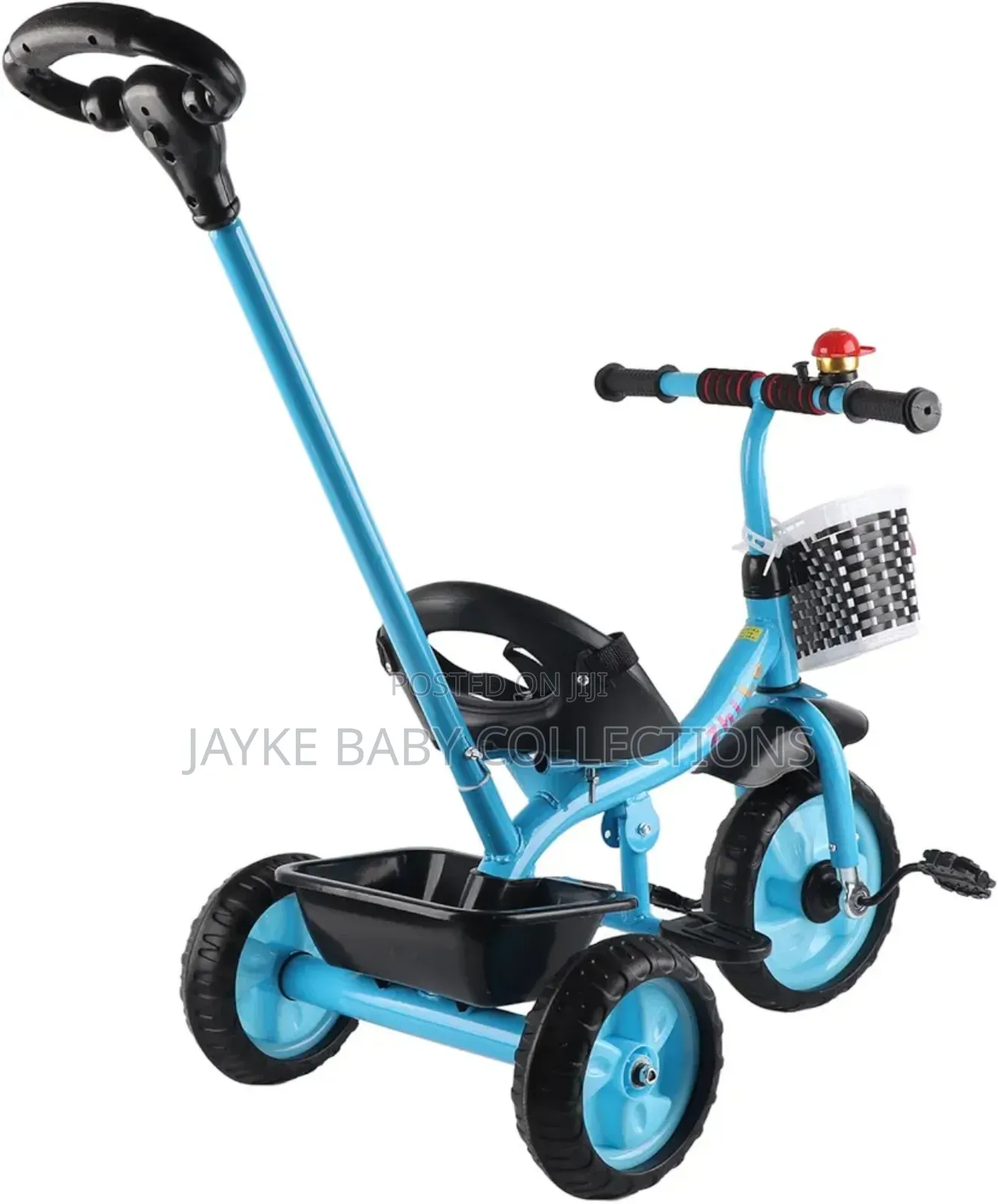 Children Tricycle With Push Handle – Foldable Adjustable